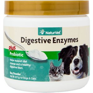 NaturVet Digestive Enzymes Plus Probiotic Dog & Cat Powder Supplement