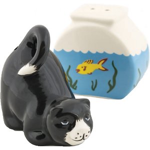 Design Imports Cat Themed Salt & Pepper Shakers